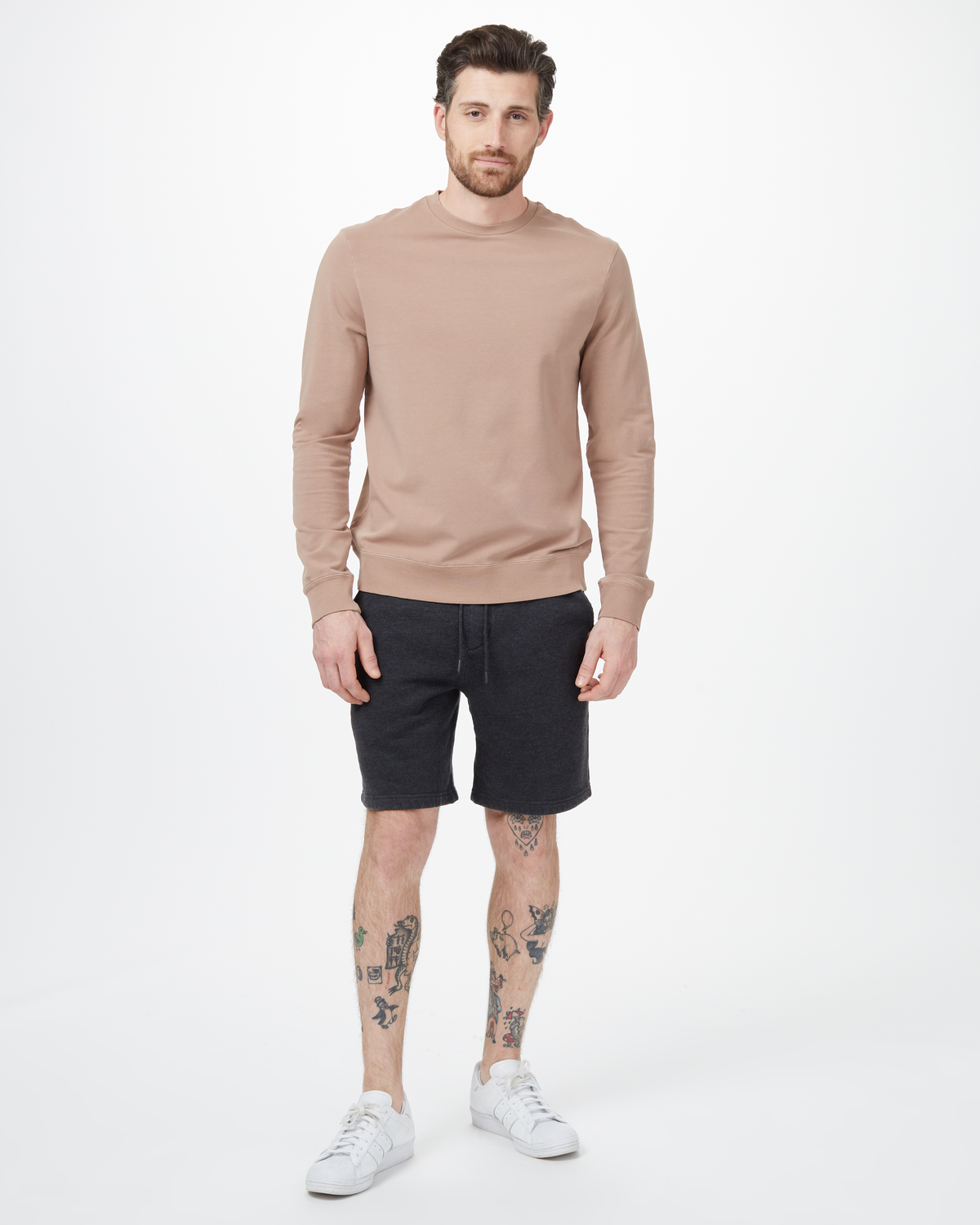 Tentree Men's French Terry Classic Crew - Mushroom