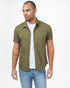 Tentree Bike Around Shortsleeve Shirt - Olive Night Green Bike Around
