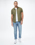 Tentree Bike Around Shortsleeve Shirt - Olive Night Green Bike Around
