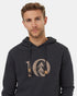 Tentree Men's Woodgrain Ten Hoodie - Meteorite Black Heather