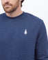 Tentree TreeFleece Golden Spruce Crew - Dress Blue
