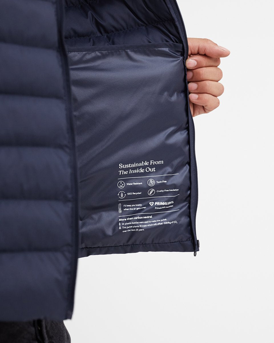 Tentree Cloud Shell Packable Puffer - Midnight Blue