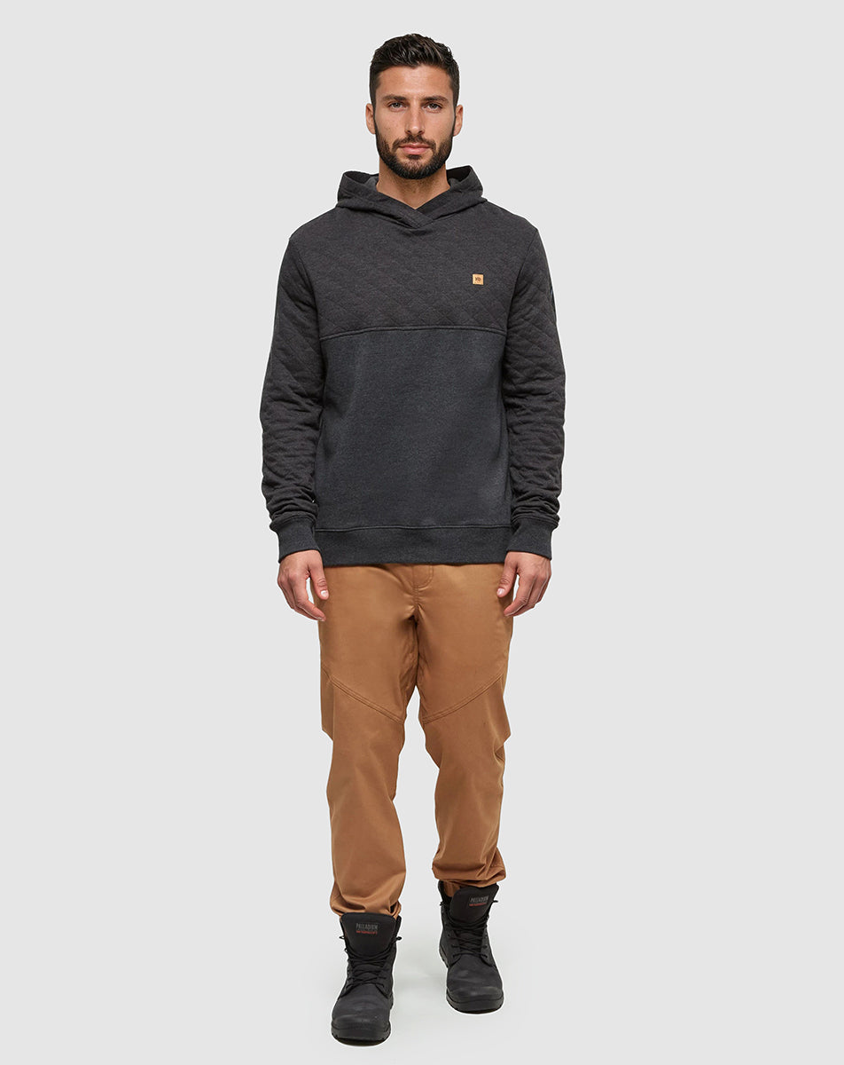 Tentree Quadra Hoodie - Meteorite Black Heather