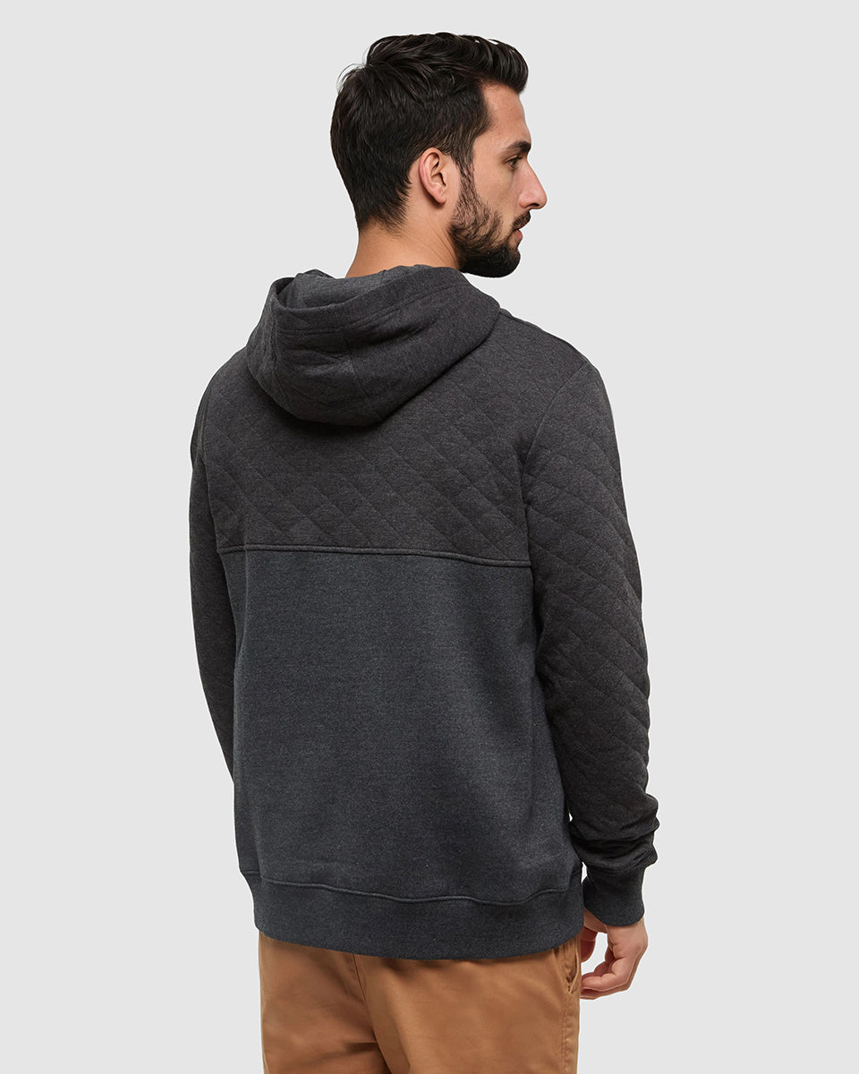 Tentree Quadra Hoodie - Meteorite Black Heather