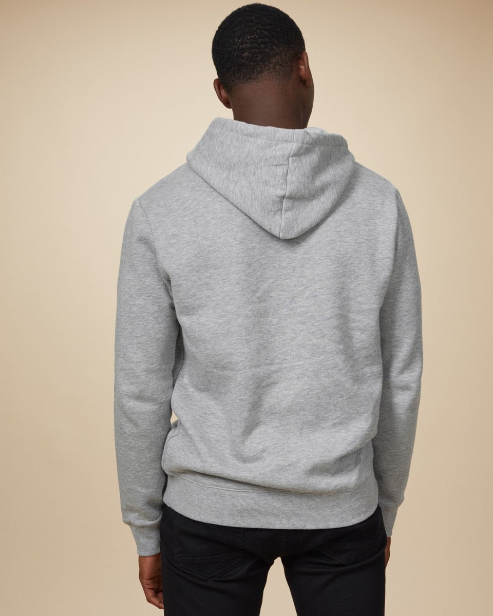 Tentree Nepal Embroidered Yak Hoodie - Hi Rise Grey Heather