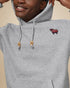 Tentree Nepal Embroidered Yak Hoodie - Hi Rise Grey Heather