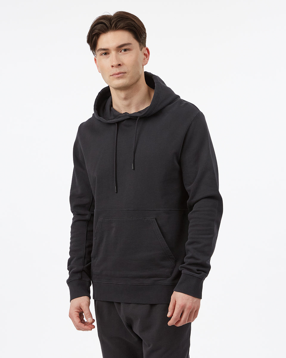 Tentree Organic French Terry Seamed Hoodie - Jet Black