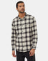 Tentree Men's Kapok Flannel Colville - Meteorite Black Pale Oak
