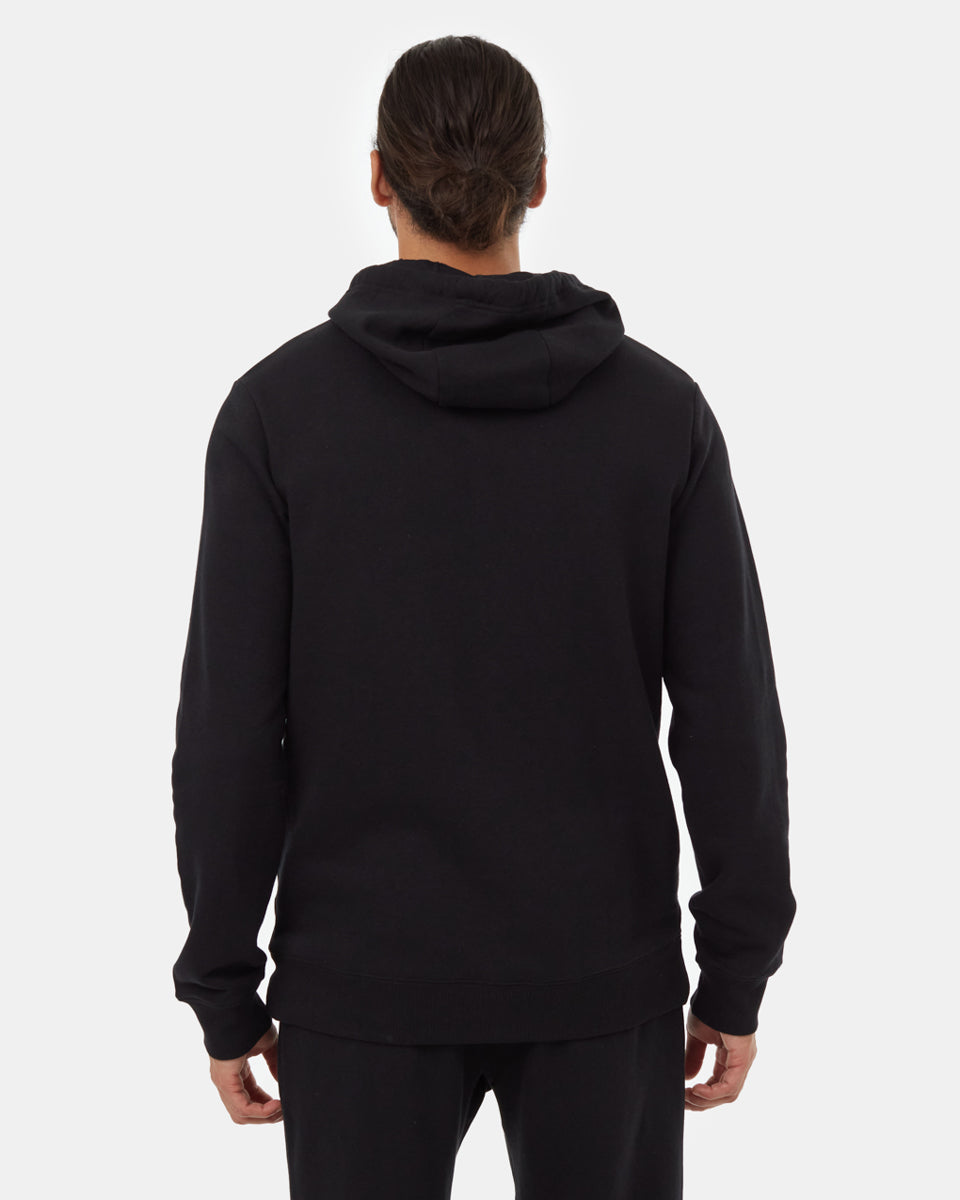 Tentree Men's Recycled Logo Chest Hit Hoodie - Meteorite Black Recycle Multi