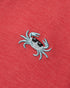 Tentree Men's Crabby Astir Polo - Deep Coral Heather Blue Haze