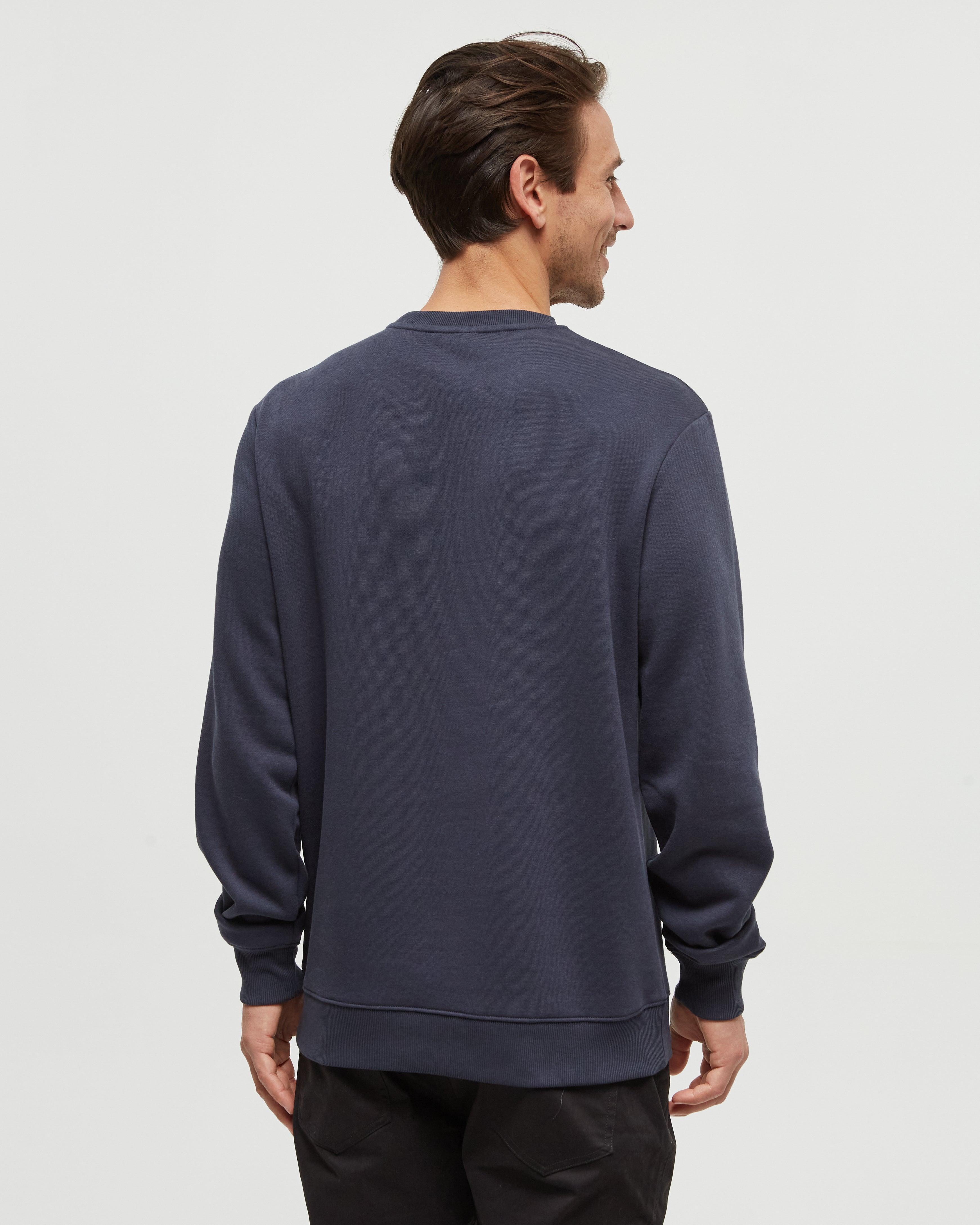 Tentree Men's Summit Reflection Crew - Midnight Blue Blue Moon