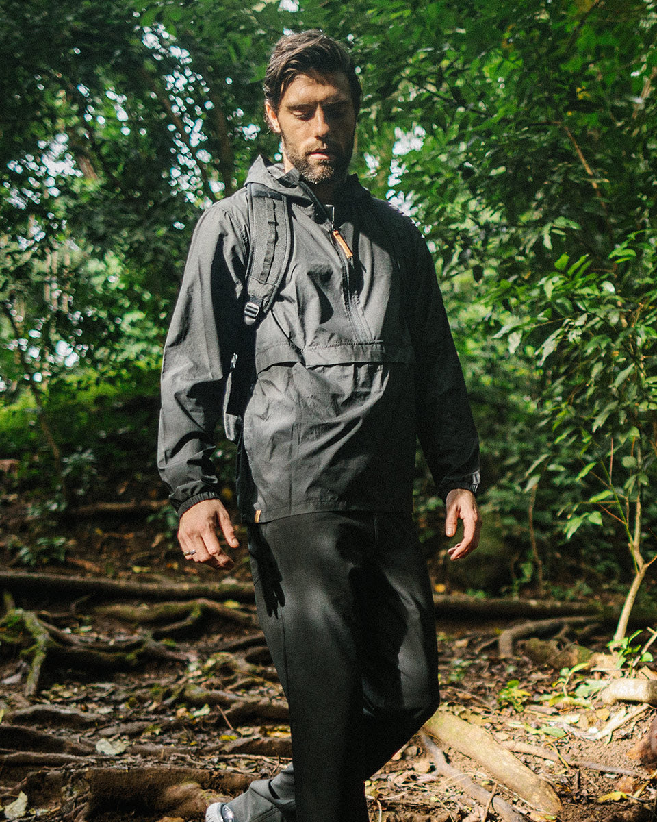 Tentree Ungendered Anorak - Meteorite Black