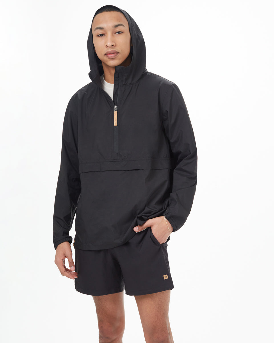 Tentree Ungendered Anorak - Meteorite Black