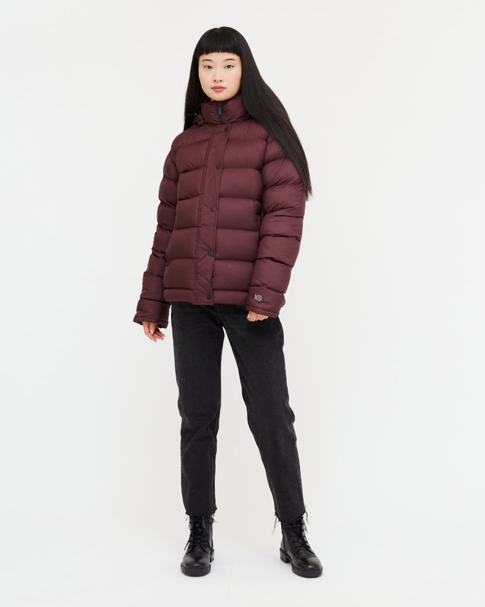 Tentree Ungendered Cloud Shell Mid-Length Puffer - Mulberry