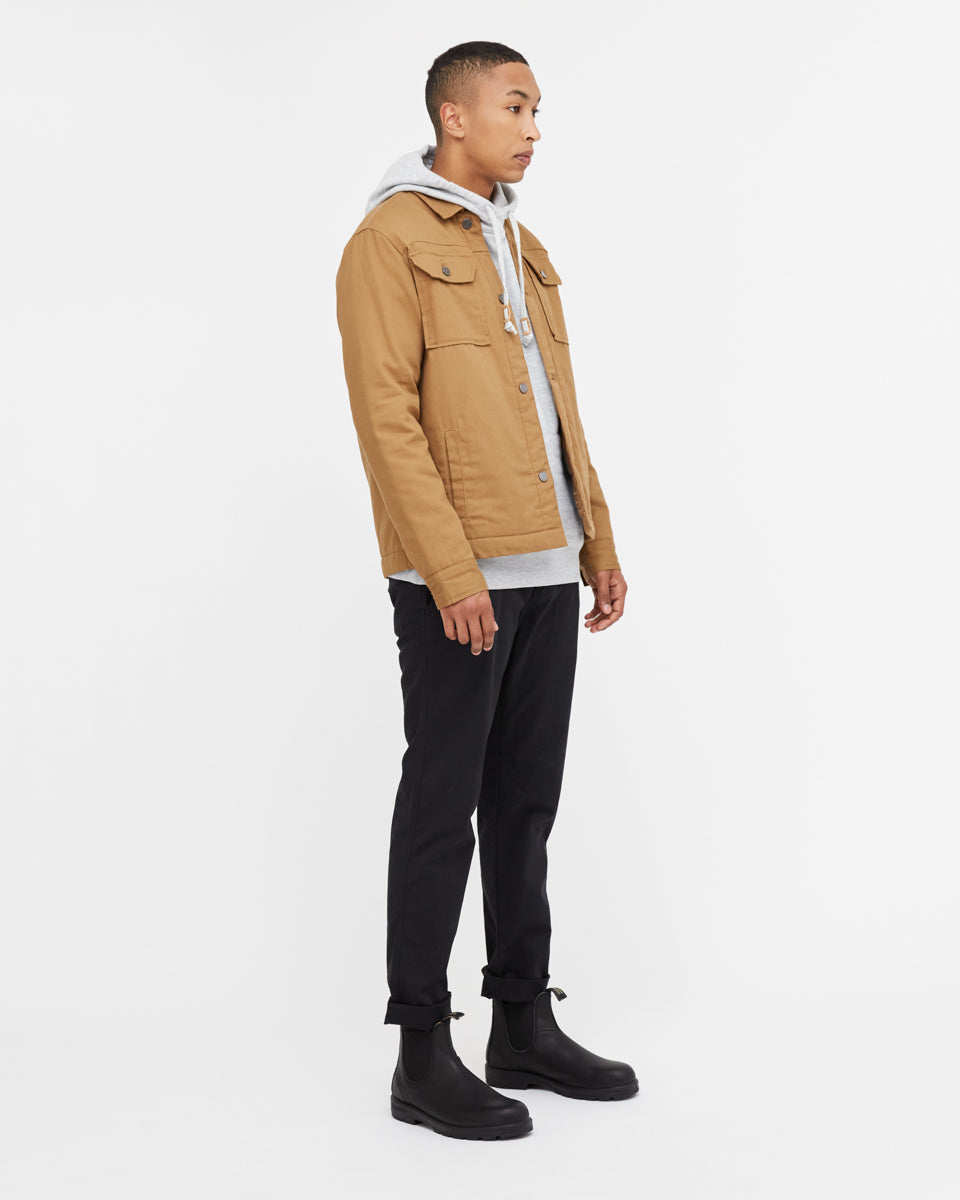 Tentree Treeline Canvas Unisex Jacket - Foxtrot Brown