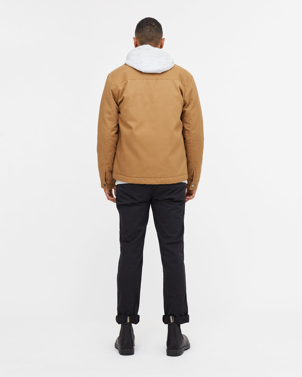 Tentree Treeline Canvas Unisex Jacket - Foxtrot Brown
