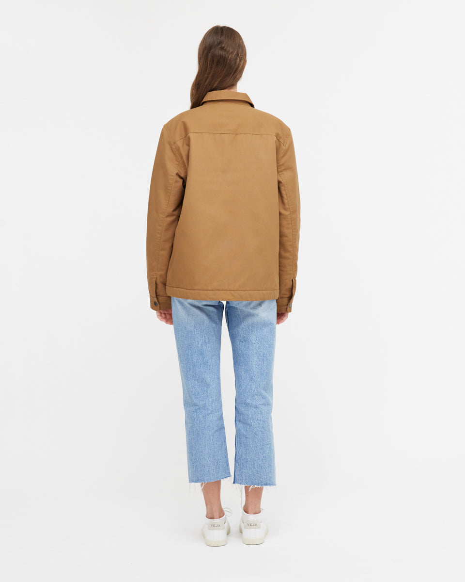 Tentree Treeline Canvas Unisex Jacket - Foxtrot Brown