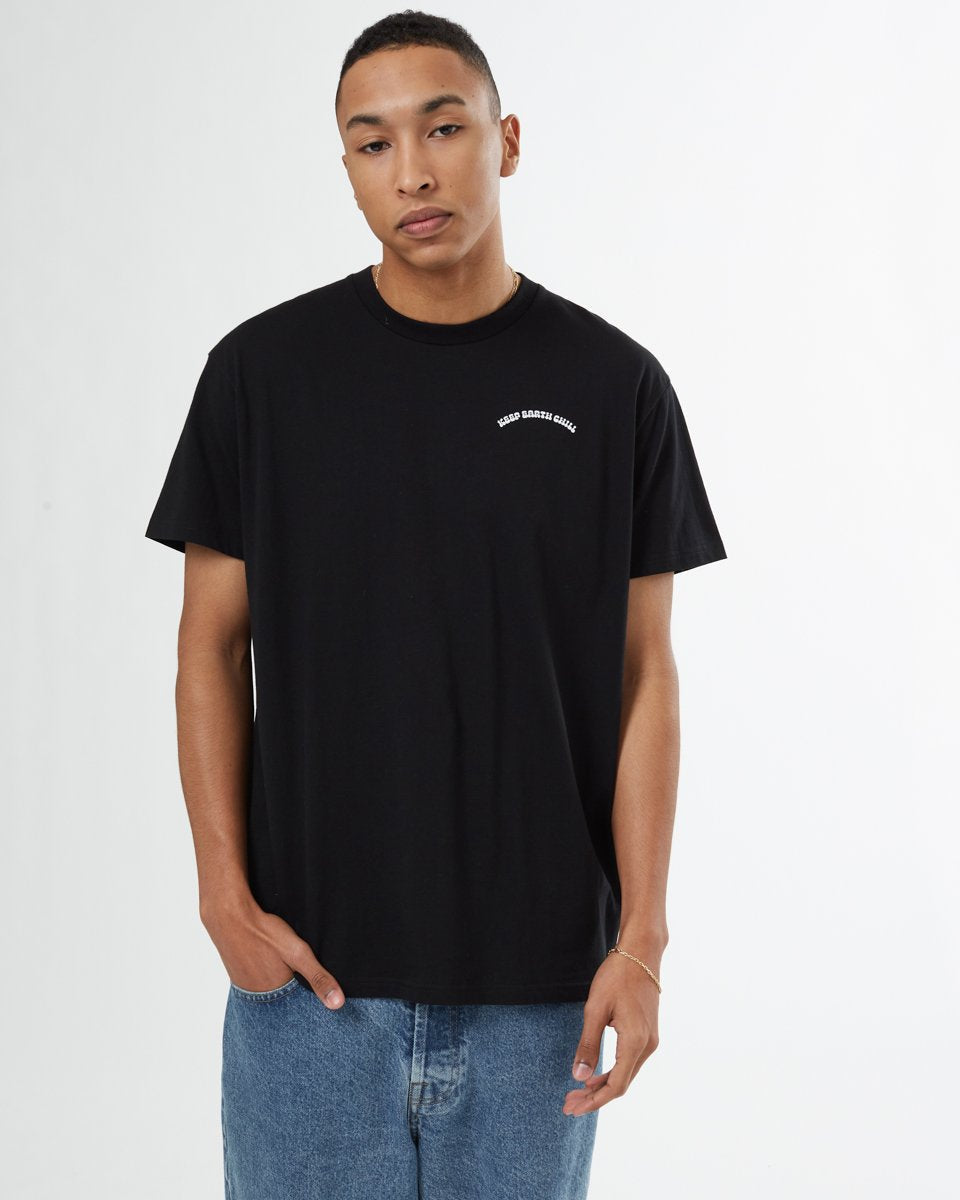 Tentree Keep Earth Chill Unisex T-Shirt - Jet Black