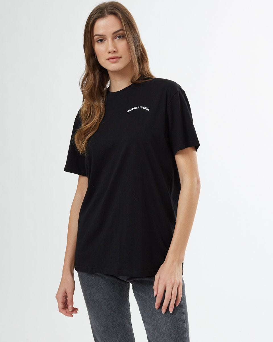 Tentree Keep Earth Chill Unisex T-Shirt - Jet Black