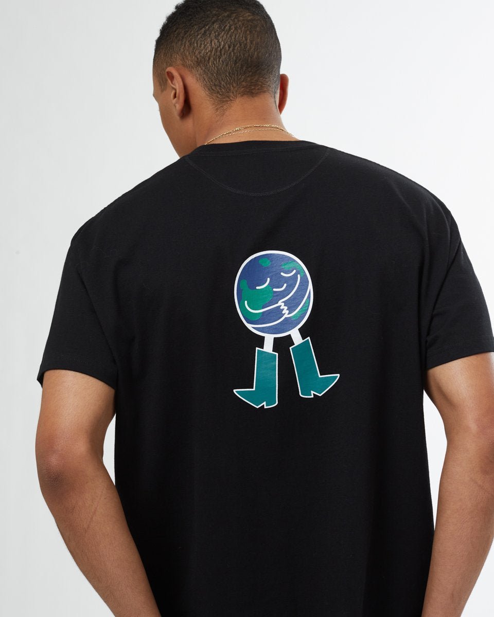 Tentree Keep Earth Chill Unisex T-Shirt - Jet Black