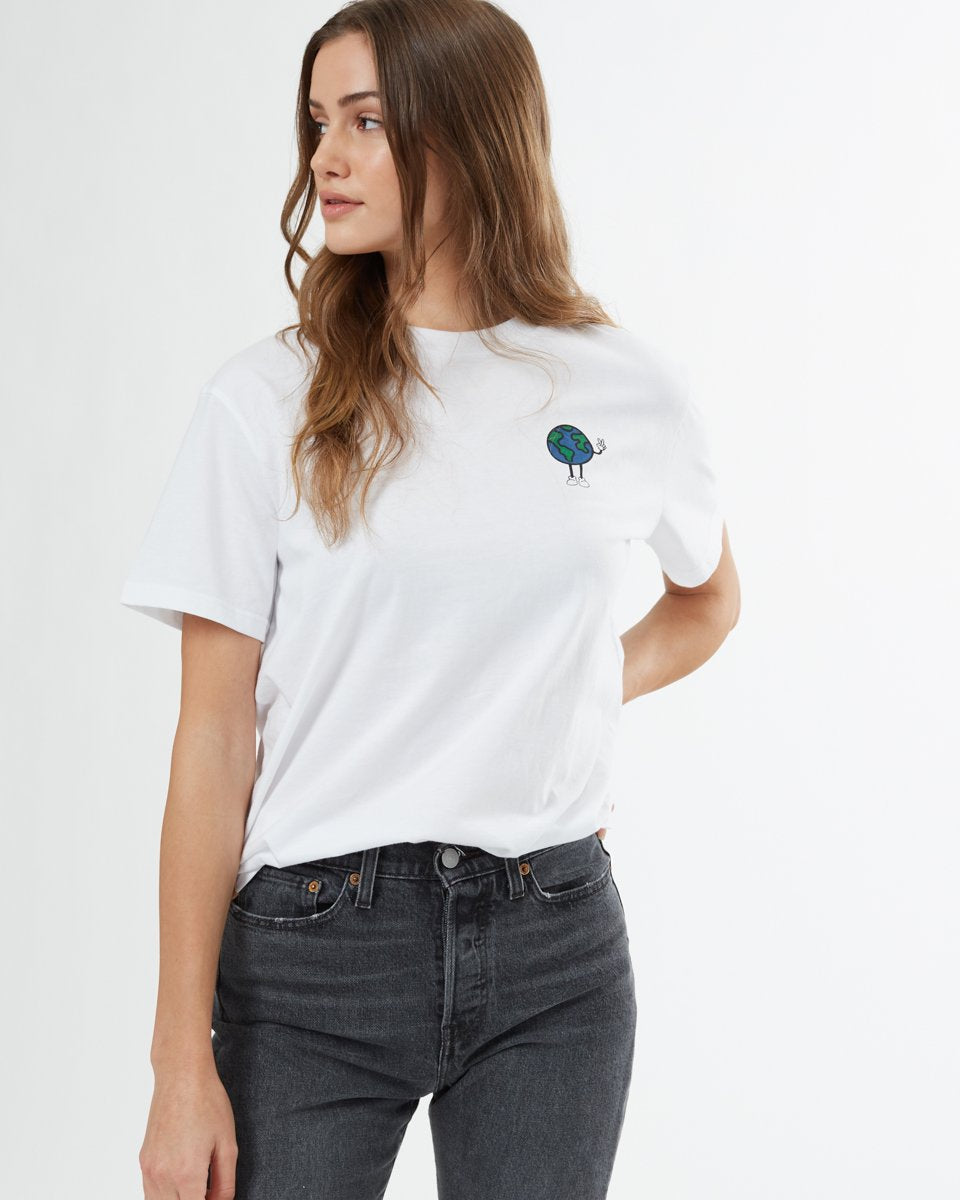 Tentree Peace Man Unisex T-Shirt - White