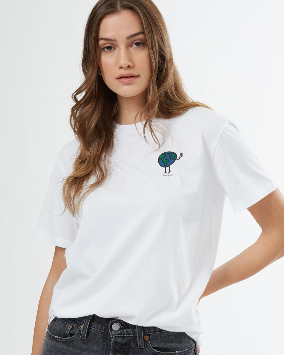 Tentree Peace Man Unisex T-Shirt - White