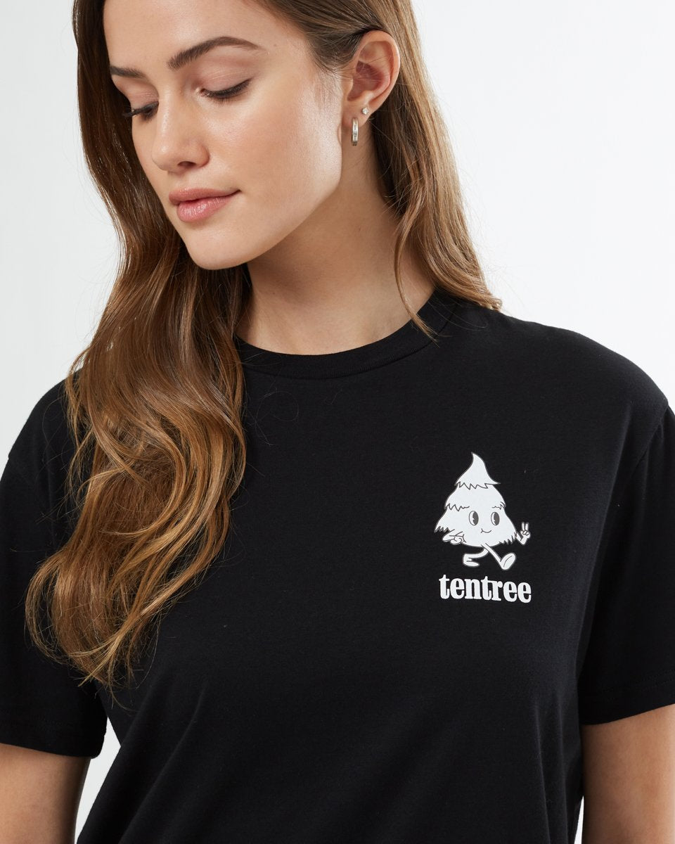 Tentree Tree Man Unisex T-Shirt - Jet Black