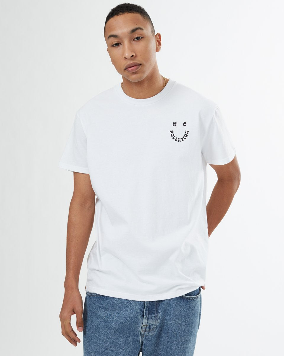 Tentree No Pollution Unisex T-Shirt - White