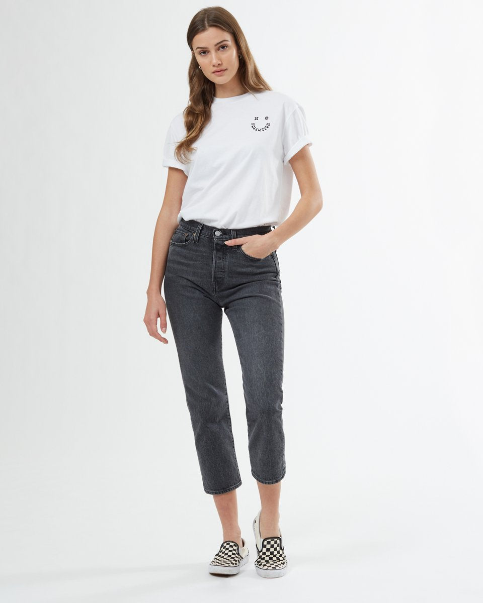 Tentree No Pollution Unisex T-Shirt - White