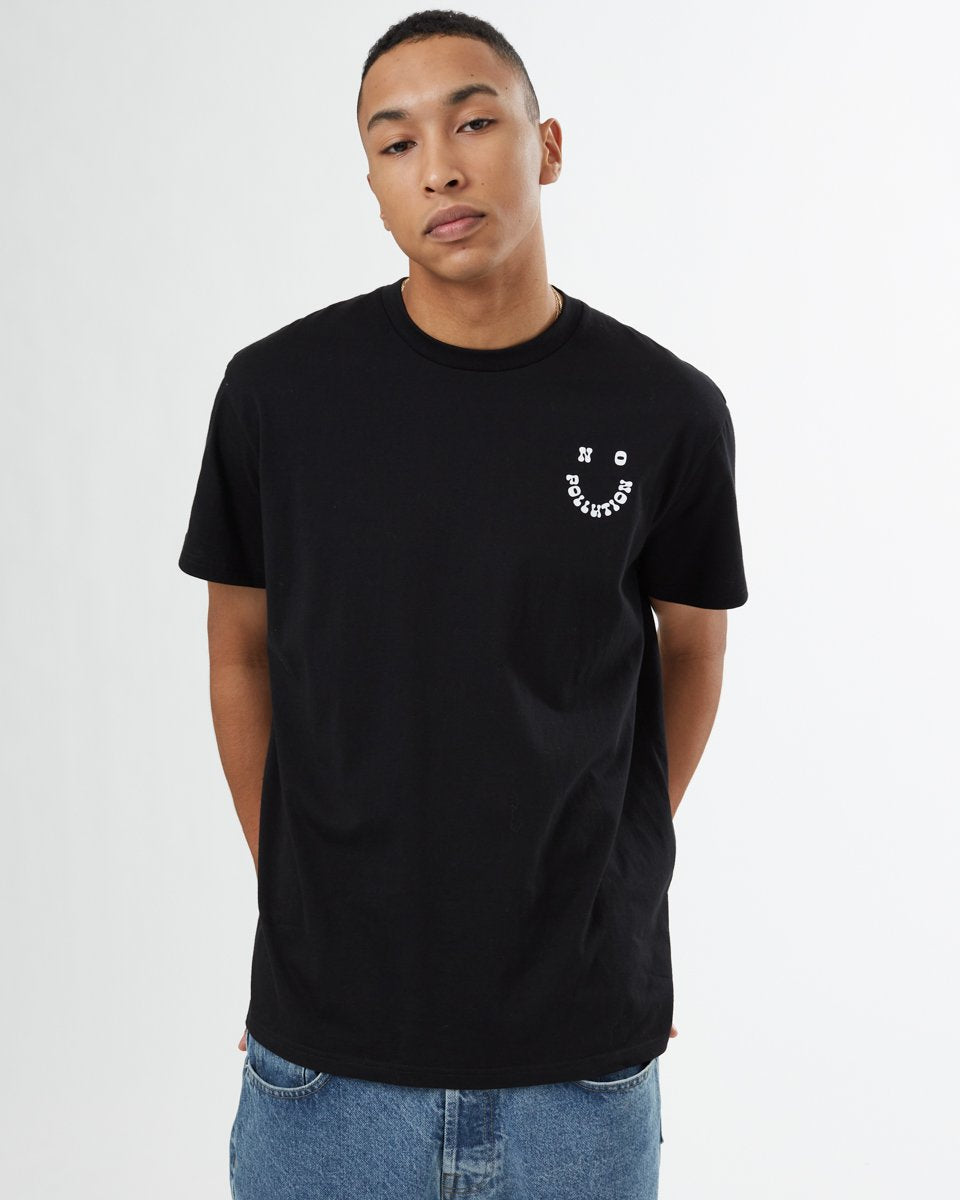 Tentree No Pollution Unisex T-Shirt - Jet Black