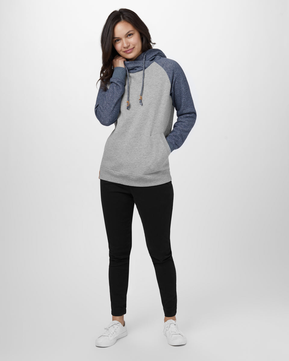 Tentree Burney Hoodie - Dark Ocean Blue Marled