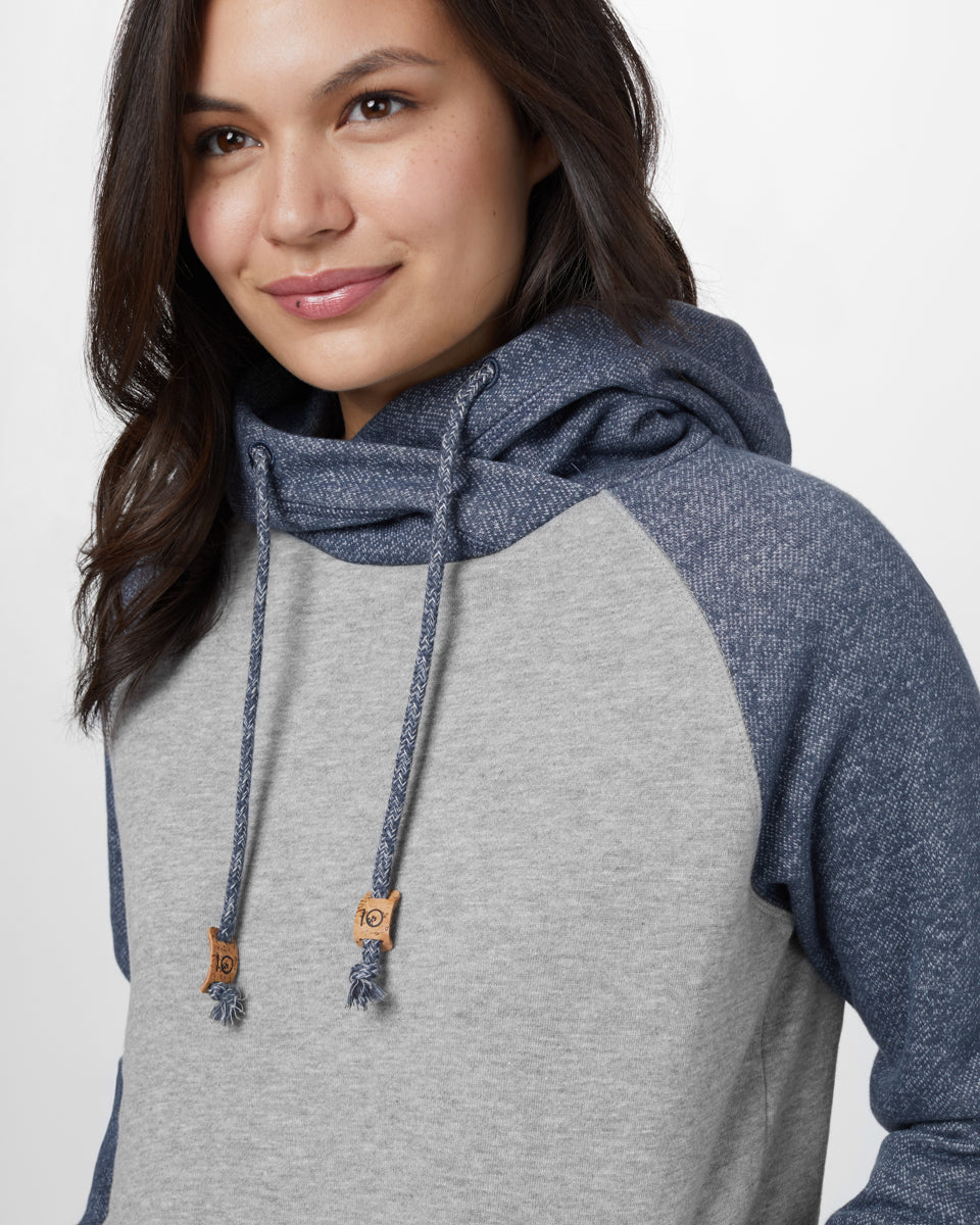 Tentree Burney Hoodie - Dark Ocean Blue Marled
