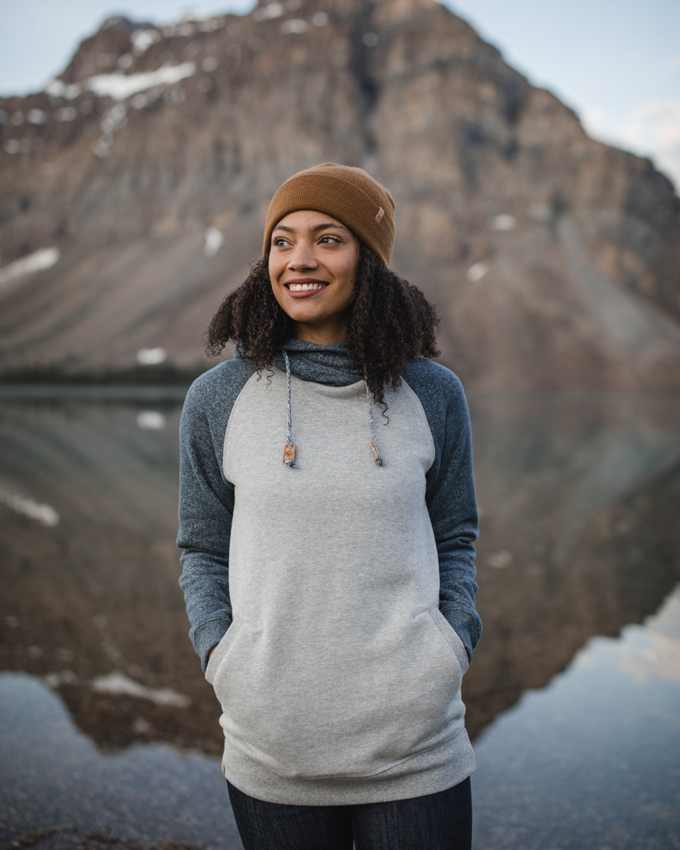 Tentree Burney Hoodie - Dark Ocean Blue Marled