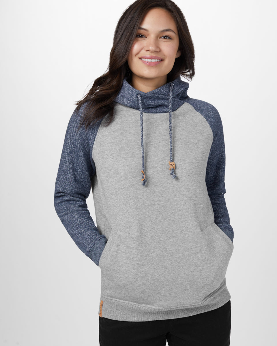Tentree Burney Hoodie - Dark Ocean Blue Marled