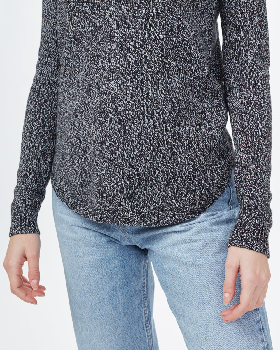 Tentree Forever After Sweater - Meteorite Black_Cloud White Twist