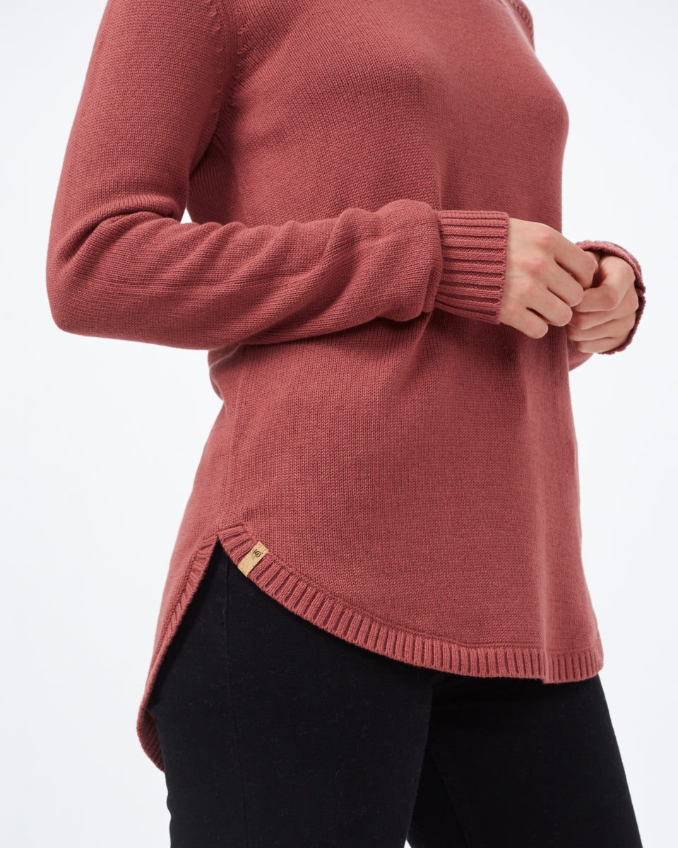 Tentree Forever After Sweater - Apple Butter Red