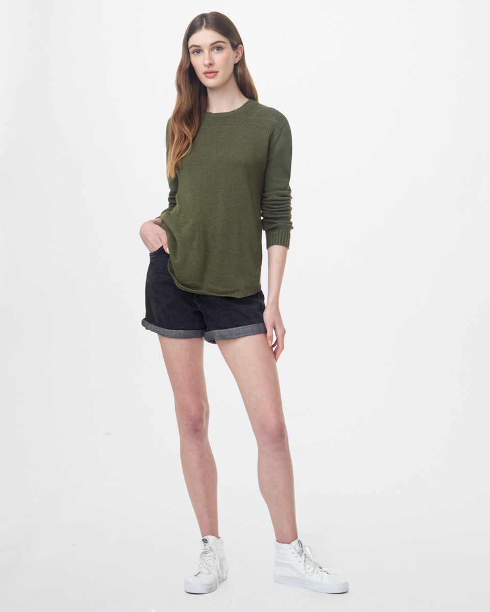 Tentree Forever After Sweater - Olive Night Green