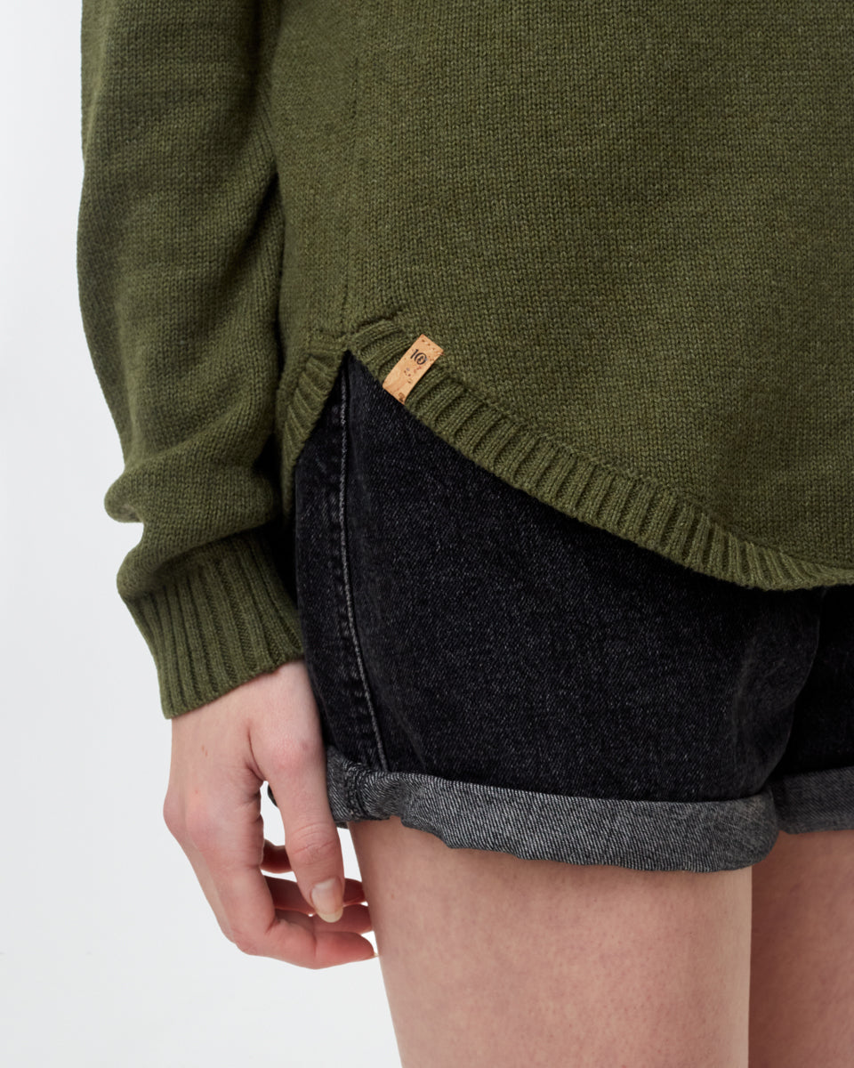 Tentree Forever After Sweater - Olive Night Green