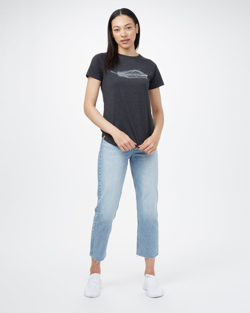 Tentree Featherwave T-Shirt - Meteorite Black Heather