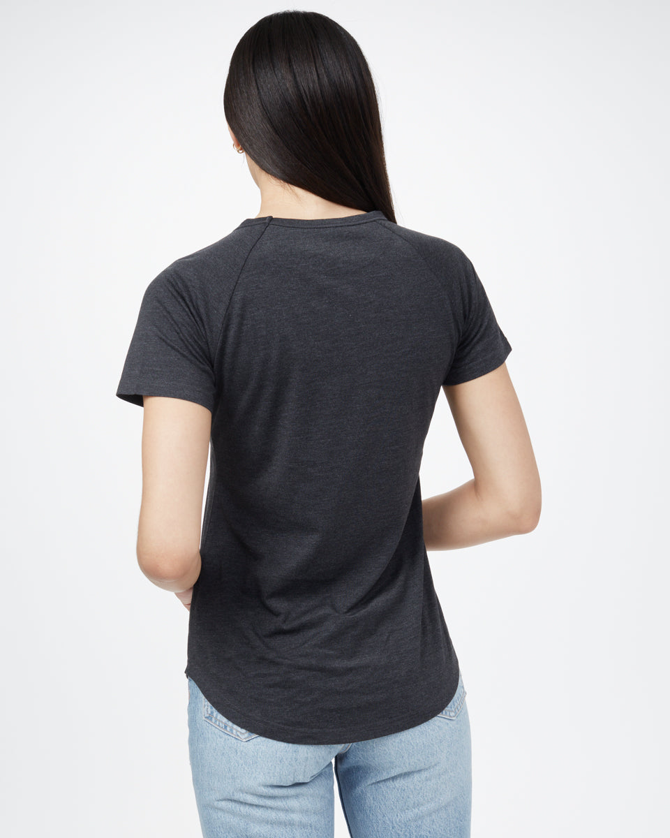 Tentree Featherwave T-Shirt - Meteorite Black Heather