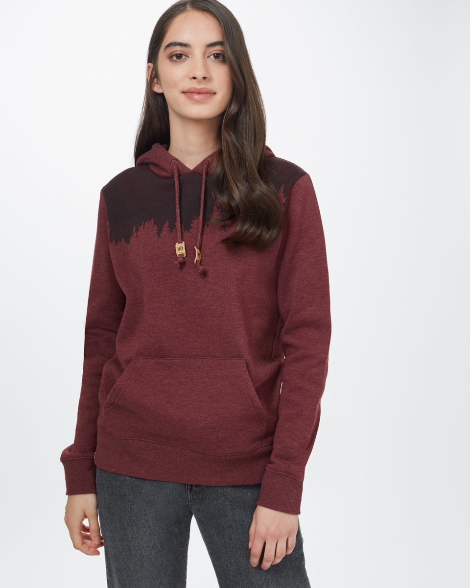 Tentree Women's Juniper Hoodie - Red Mahogany Heather