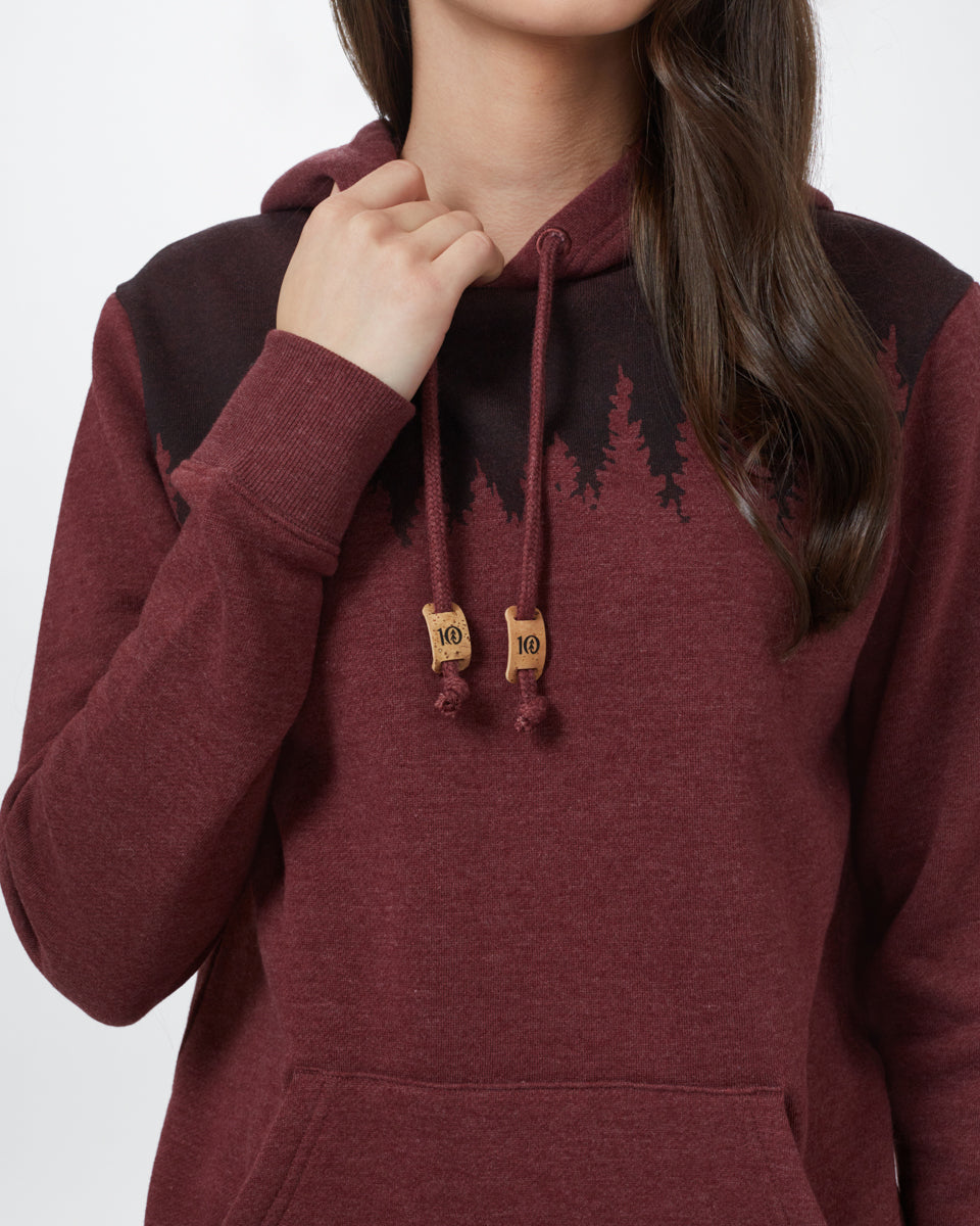 Tentree Women's Juniper Hoodie - Red Mahogany Heather