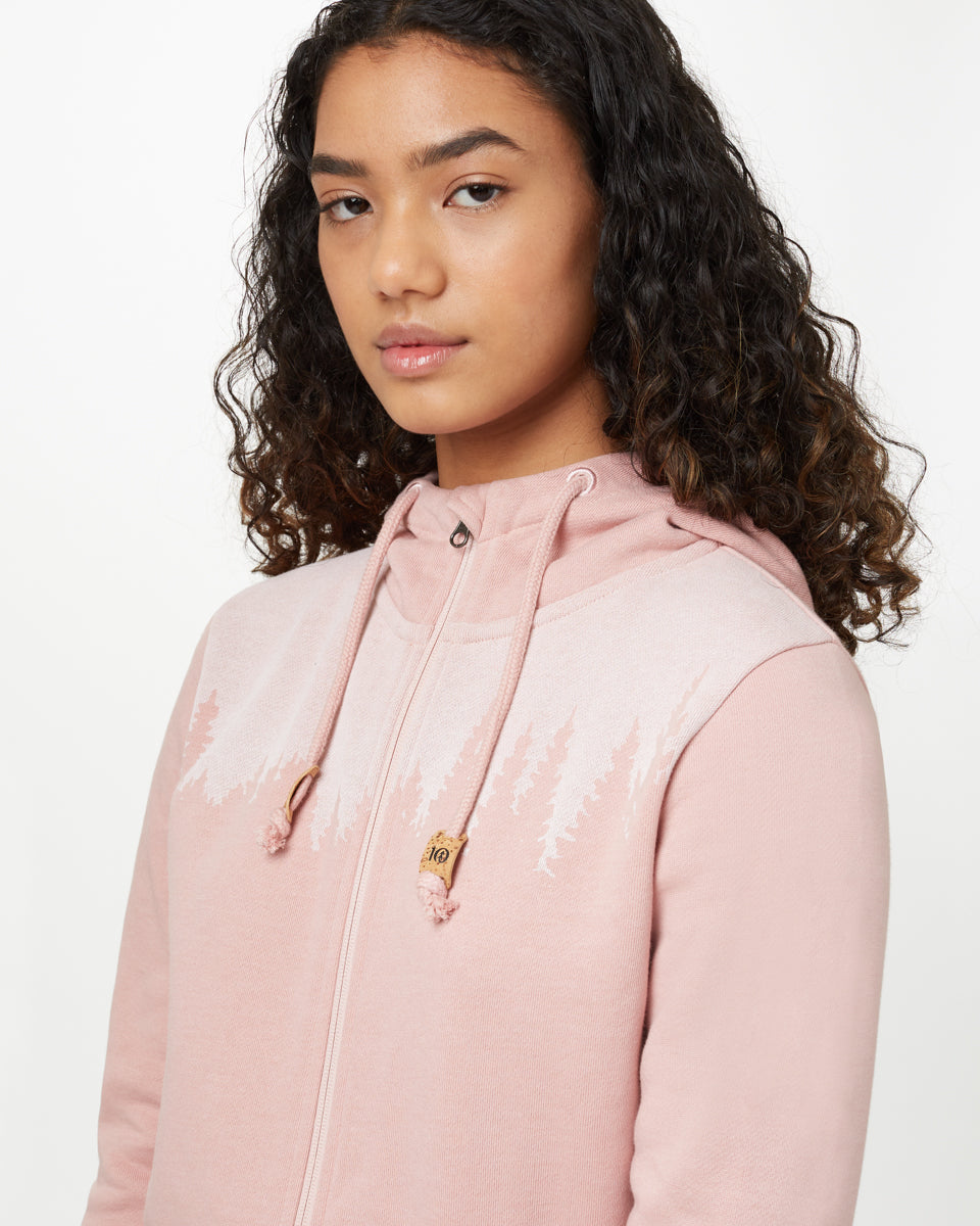 Tentree Juniper Zip Hoodie - Quartz Pink Heather