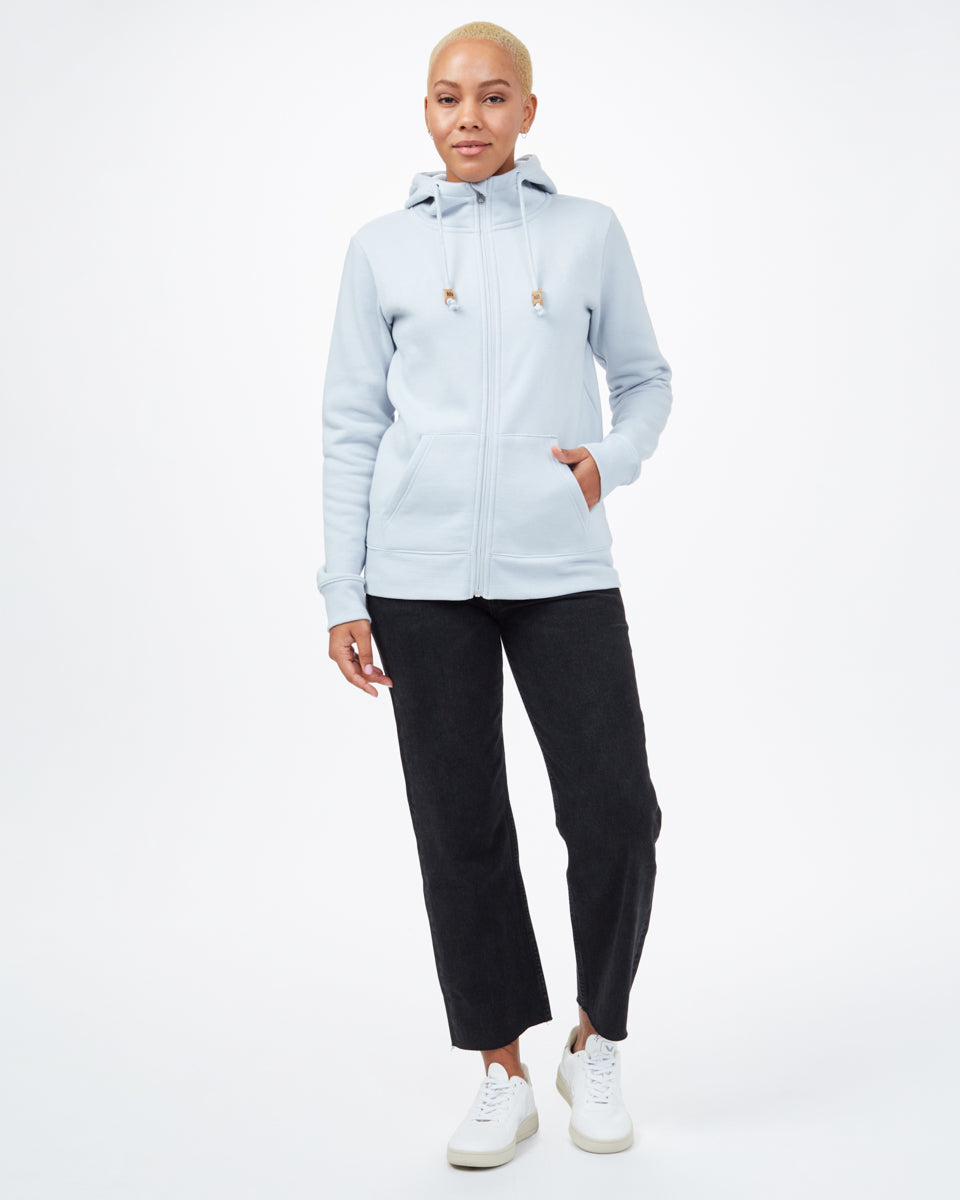 Tentree Juniper Zip Hoodie - Ocean Air Blue Heather