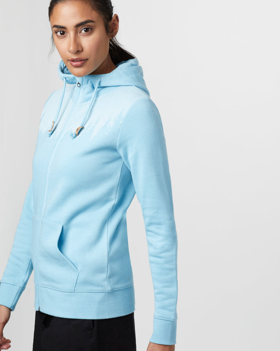 Tentree Juniper Zip Hoodie - Glacier Blue Heather
