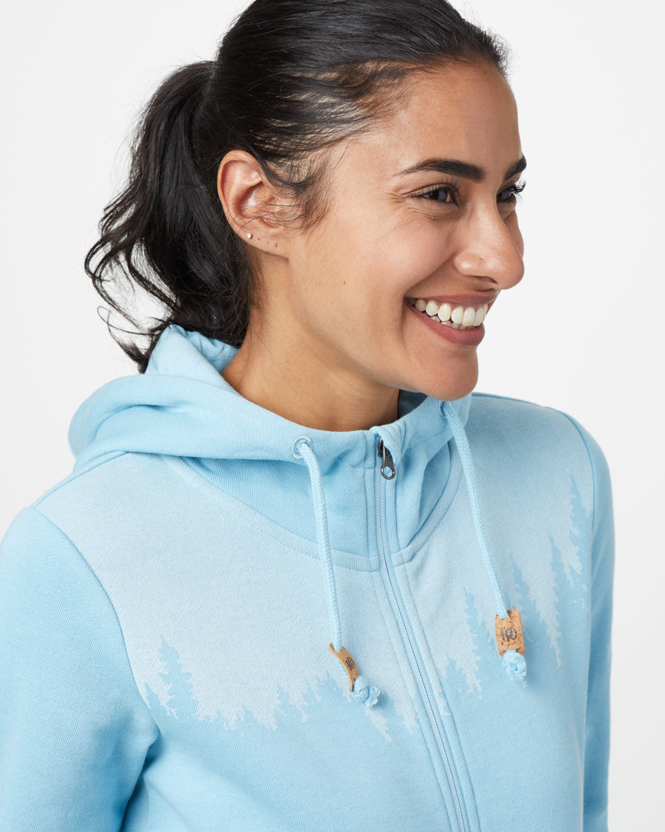 Tentree Juniper Zip Hoodie - Glacier Blue Heather