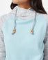 Tentree Burney Hoodie - Hi Rise Grey Space Dye Pine Mist Heather