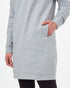 Tentree Fleece Crew Dress - Hi Rise Grey Heather