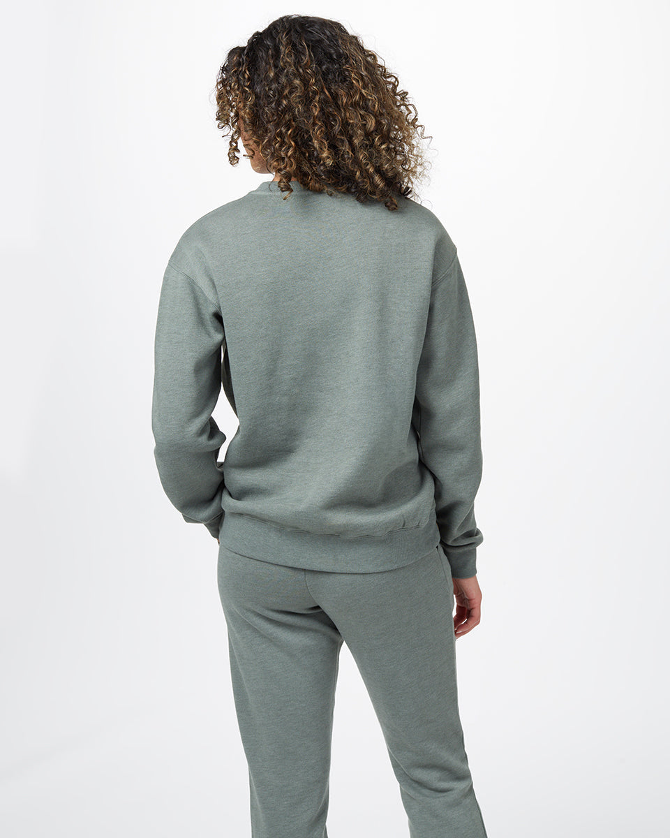 Tentree TreeFleece Crew - Agave Green