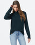 Tentree Women's Highline Wool Turtleneck Sweater - Dark Forest Green Heather